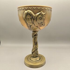 Disney Parks DCL Tangled Goblet Rapunzel Gold Plastic Cup No Lid No‎ Straw